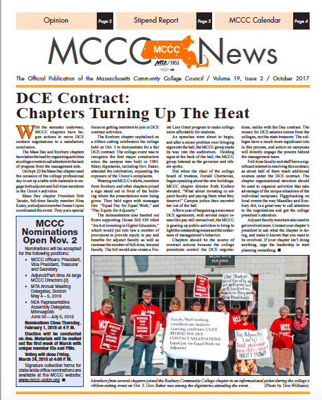 Oct. 2017 Newsletter
