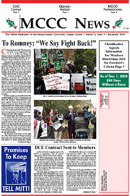 Dec. 2004, Newsletter