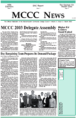 March 2003 Newsletter