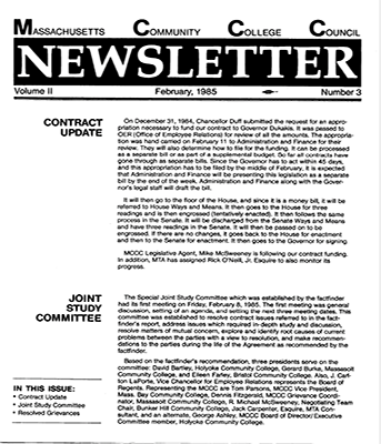 Feb. 1985 Newsletter