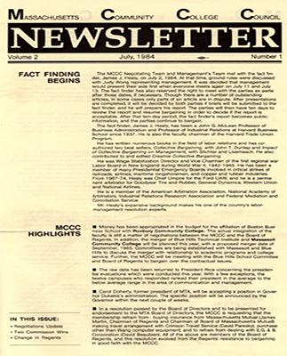 July Newsletter 1984