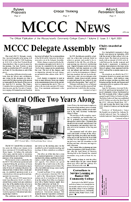 April 2001 Newsletter