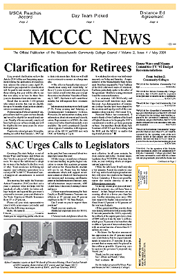 May 2001 Newsletter