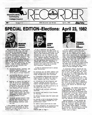 April Newsletter 1982